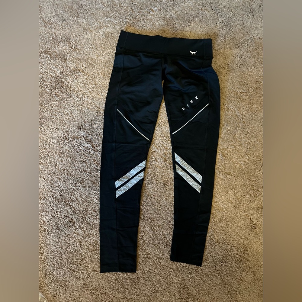 VS/PINK 
Ultimate Yoga Edition 
Size small 
Black w sheer accents